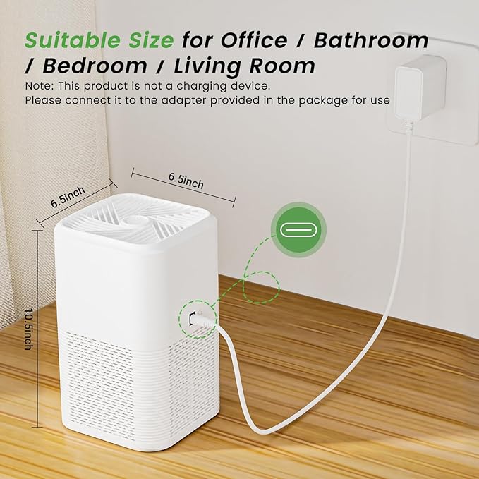 Air Purifiers for Home,H13 HEPA Large Room Up to 1750ft²,3-in-1 Filter with Sleep Mode,Air Purifier with Aromatherapy Diffuser for Office,Living Room,Bedroom,Remove Smoke Odor,Home Pets,White