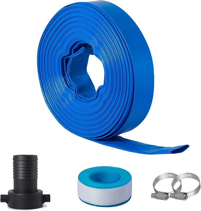 Eastrans 1 1/2 in x 50 ft Pool Backwash Hose Kit