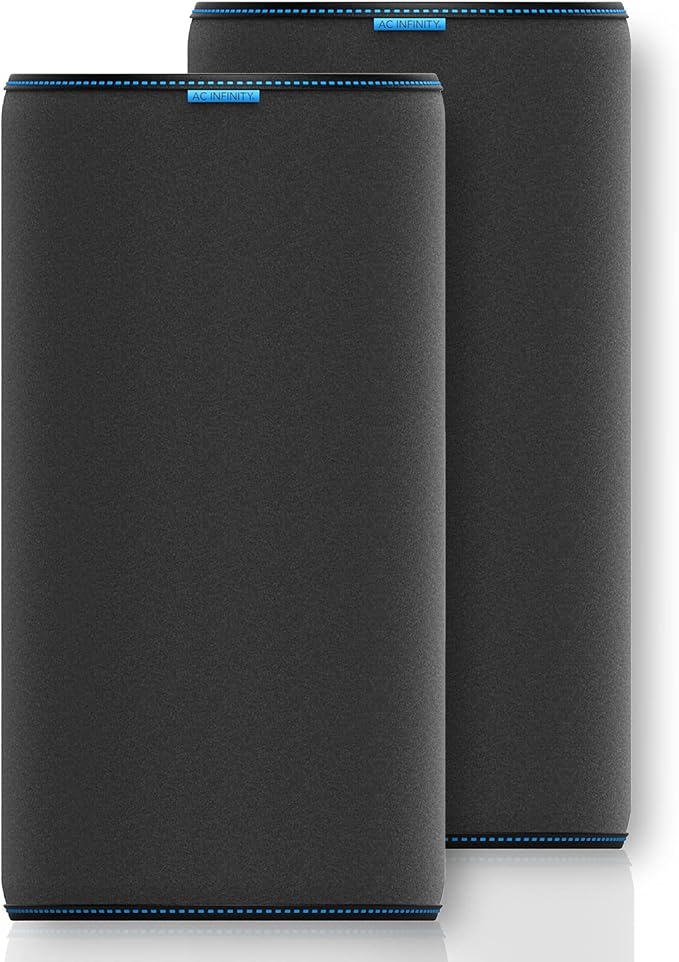 AC Infinity Pre-Filter Cloth 8”, Replacement Inline Filter Sleeve 2-Pack