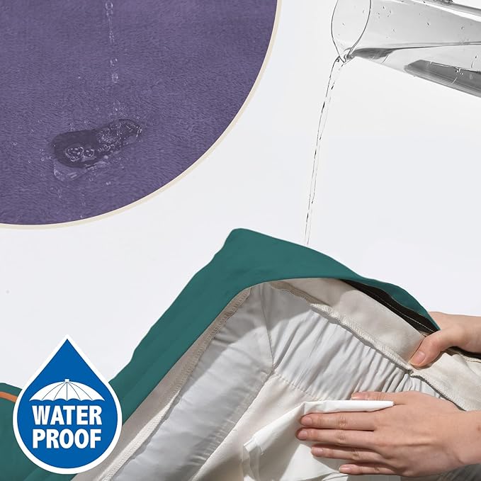 Comfort Expression Orthopedic Dog Bed for Extra Large Dogs 42x30 Inch, Waterproof Egg Crate Foam XL Pet Bed with Removable Bolsters, Dog Couch with Washable Cover & Non-Slip Bottom, Violet Tide