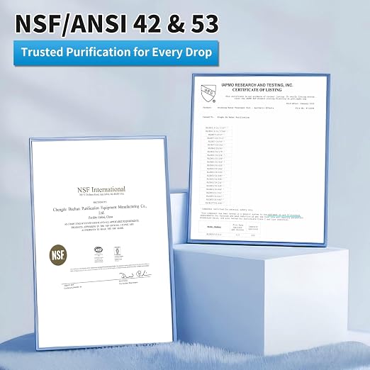 Under Sink Water Filter System, NSF/ANSI 42&53 Improve Taste, EZ Change Life
