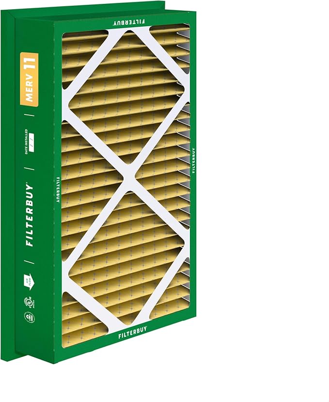 Filterbuy 20x30x5 Air Filter MERV 11 Superior Pet & Allergy Defense,
