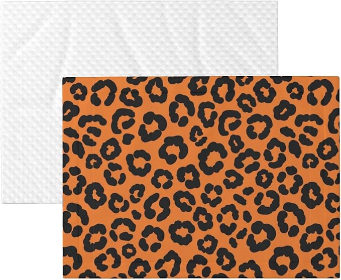 Two Sided Pet Cuddler Blanket for Anxiety Calming, Cheetah Leopard Wood, Reversible Plush Design with Bubble Dot Pattern Provides Familiar Surface Anywhere