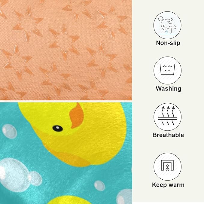 Pet Bed Yellow Duck Cartoon Dog Bed Mat Absorbing Non Slip Pad Pet Sleeping Mat for Small, Medium, and Large Dogs Puppy Cat 36 in x 24 in