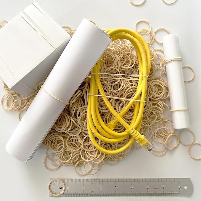 Rubber Band Depot, Size #10 - Rubber Band Measurements: 1-1/4" x 1/16'' - Approximately 850 Rubber Bands Per Bag - 1/4 Pound Bag