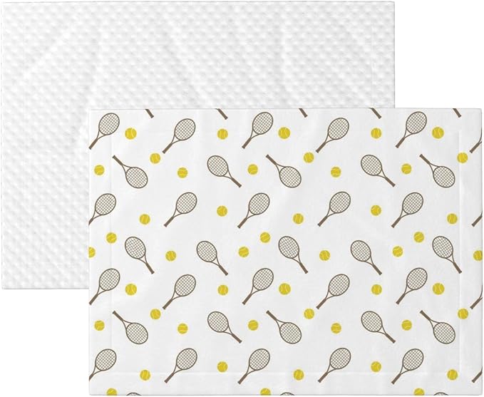 Pet Blanket for Couches and Beds, Tennis Rackets Balls, Reversible Double Sided Plush Design with Soft Bumpy Texture and Smooth Surface, Furniture Protector
