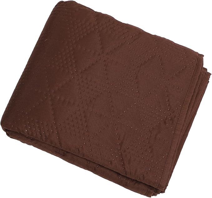 Dog Bed Cover, Pet Blanket Sofa Couch Furniture Protector for Large Dog, Noiseless Quilted Non Slip Bottom, Easy to Remove, 52x82 Inch Brown Polyester, TPU (52x82inch)