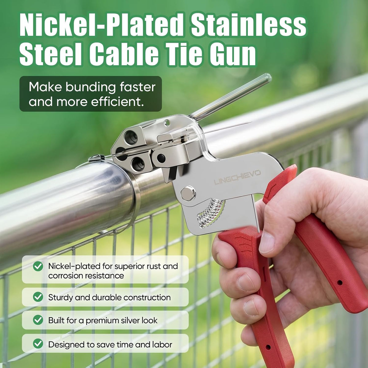 300-Piece Metal Zip Ties Tool kit with Stainless Steel Zip Ties