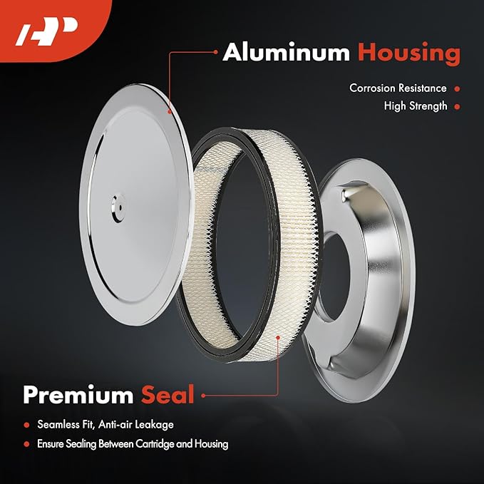 A-Premium Universal Air Cleaner Filter Assembly
