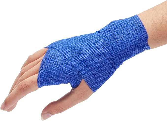 Juvale Cohesive Self-Adherent Bandage Wrap - Elastic Support for Sprains & Sports Tape - Vet Wrap for Horses & Dogs - Hand-Tearable Design & Grip Tape - 24 Rolls, 3 in x 5 yd, Multicolor