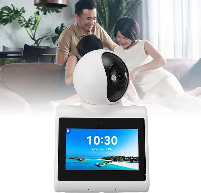 Two Way Video Calling Camera with 4.3 inch HD Screen & AI Voice Function, 2MP 1080P Baby Elder Nanny Dog Pet Camera, One Click Video Calling Devices for Grandparents