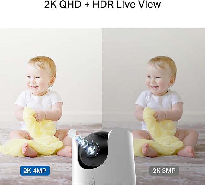 TP-Link Tapo 2K QHD Pan/Tilt Wi-Fi Camera | Apple HomeKit | Physical Privacy Mode | Color Night Vision | Motion Tracking | 2-Way Audio | Local/Cloud Storage | Works w/Alexa&Google Home | (Tapo C225)