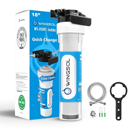 Under Sink Water Filter System, NSF/ANSI 42&53 Improve Taste, EZ Change Life