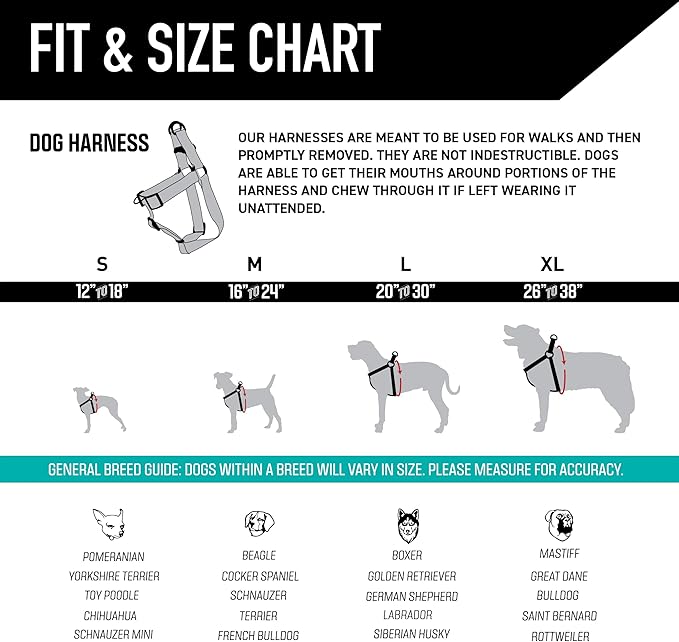Wolfgang Heavy Duty Adjustable Dog Harness, Pull-Tested for Walking & Training, StarryWolf Print, X-Large