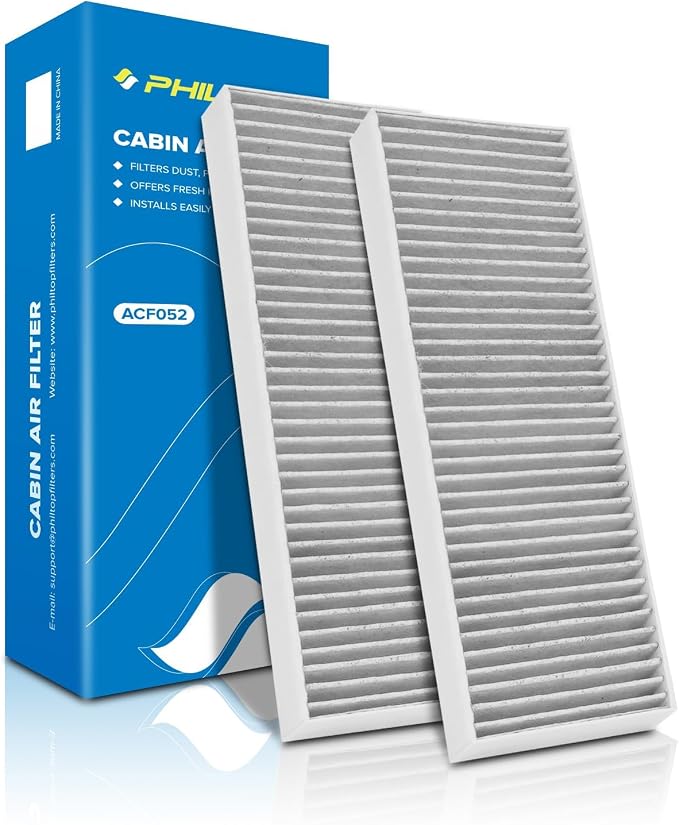 PHILTOP Cabin Air Filter w/Activated Carbon, Compatible