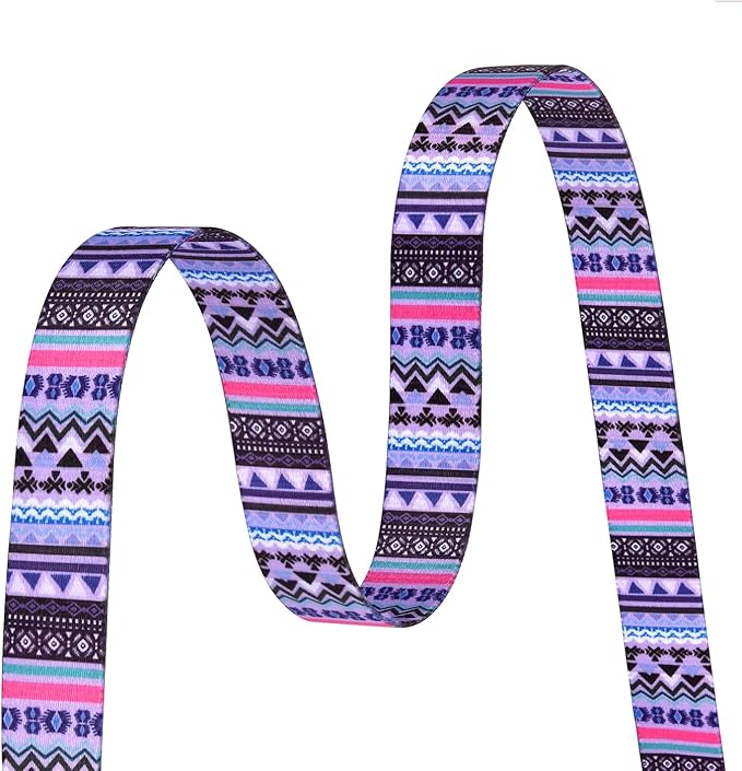Dog Collar with Bohemia Floral Tribal Geometric Patterns - Soft Ethnic Style Collar Adjustable for Small Medium Large Dogs(Purple Bohemia,XS)