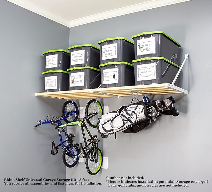 Rhino Shelf Universal Garage Storage Kit - 8 feet