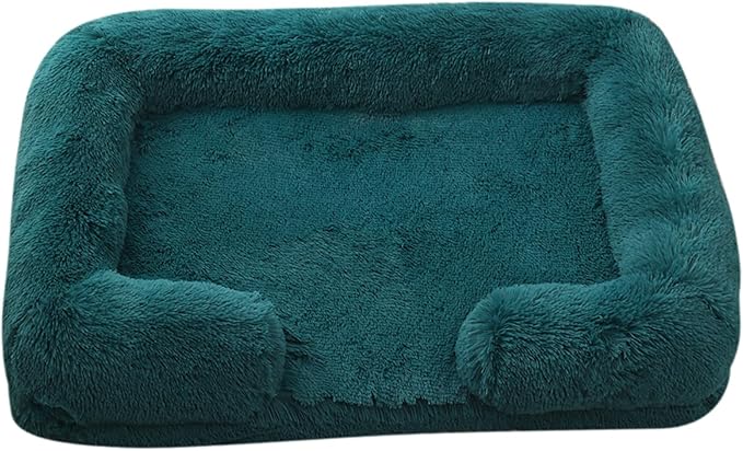 Dog Beds Large Sized dog Orthopedic, Sofa Dog Bed with Waterproof Lining and Nonskid Bottom, Rectangle Washable Dog Bed for Medium Small Dogs and Cats Comfortable ( Color : Blue1 , Size : 43 x 27" )