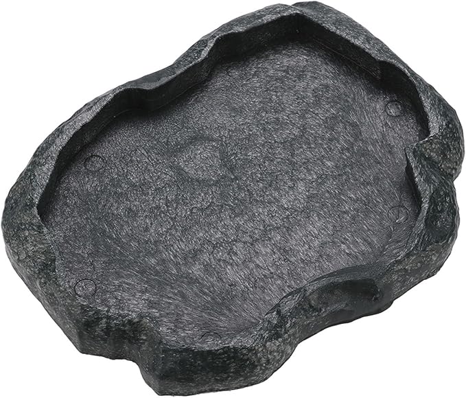 Tortoise Water Dish, 7.1 * 5.5 * 0.8in Reptile Water Dish，Reptile Food Dish Suitable for The Feeding and Watering Needs of Various Pets