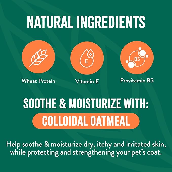 TropiClean Flea and Tick Bite Relief Treatment Spray for Dogs & Cats, Advanced Care Itch Relief Spray, Made in USA, 8oz