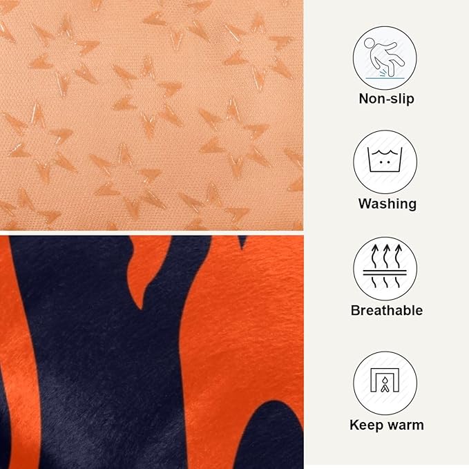 Fire Flame Pet Bed Cute Dog Bed Mat Absorbing Non Slip Pad Pet Sleeping Mat for Small, Medium, and Large Dogs Puppy Cat 24 in x 18 in