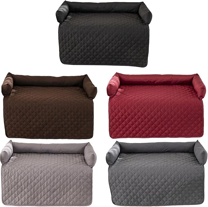 Dog Bed Cover & Couch Protector - Anti-Slip & Waterproof Pet Pad, Cozy Nest for Dogs, Ideal for Sofa, Bed & Car Seat Cushion - Furniture Protector Dark Gray XL