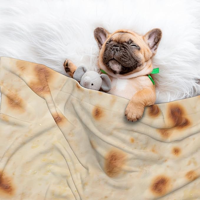 Waterproof Dog Blanket Soft Pet Blanket for Puppy Cat, Fleece Cat Throw Blankets for Furniture Bed Couch Sofa Reversible - Tortilla 1