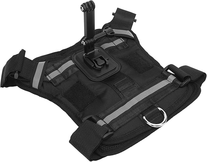 Dioche Dog Camera Harness Action Camera Dog Harness Mount for Pets - Comfortable Padded Vest Universal Compatibility for - Durable Nylon & Plastic Construction