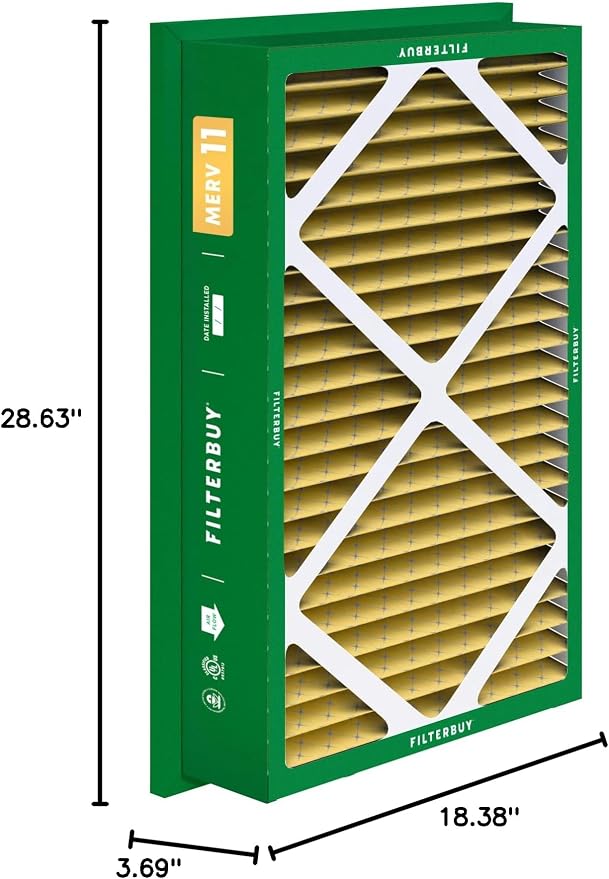 Filterbuy 20x30x5 Air Filter MERV 11 Superior Pet & Allergy Defense,