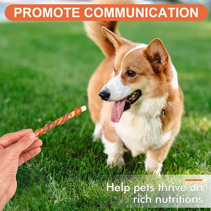 MON2SUN 5 Inch Duck Wrapped Rawhide Dog Treats for Puppy and Small Dogs, Promotes Dental Health, Healthy Snacks 14.11 oz (Pack of 2)