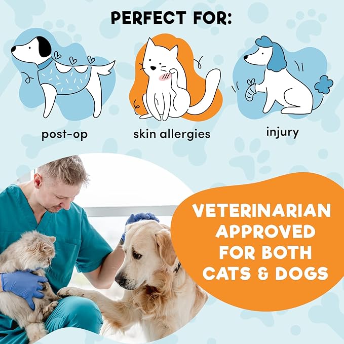 BENCMATE Inflatable Dog Cone Collar Alternative, Soft Dog Cone for Small Medium Large Dogs and Cats, Neck Recovery ECollar Donut Collar After Surgery (XXLarge, Navy Blue)