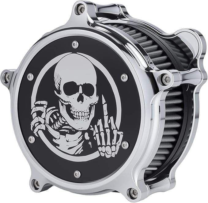Motorcycle Air Cleaner Skull Style Air Filter