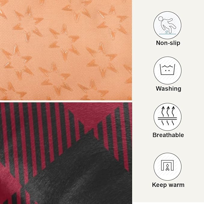 Pet Bed Red and Black Buffalo Plaid Christmas Dog Bed Mat Absorbing Non Slip Pad Pet Sleeping Mat for Small, Medium, and Large Dogs Puppy Cat 36 in x 24 in