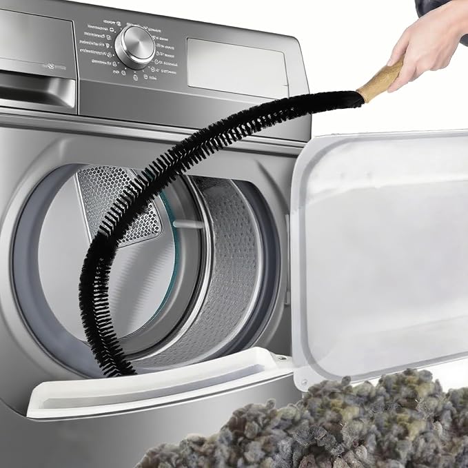 Full-Bristle Dryer Vent Cleaner Brush, Dryer Lint Brush and Lint Removal Tool