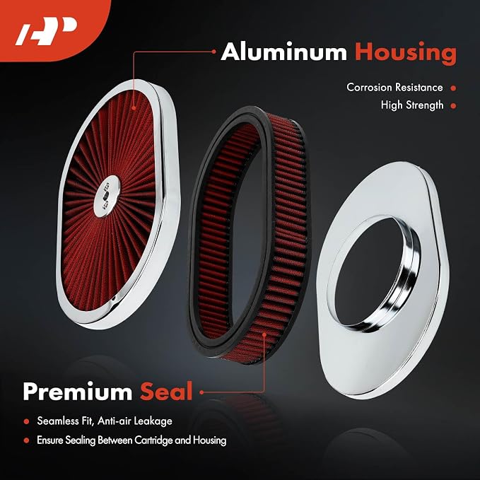 A-Premium Universal Air Cleaner Filter Assembly