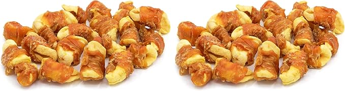 Jungle Calling Dog Treats, Skinless Chicken Wrapped Apple Treats, Gluten and Grain Free, Chewy Dog Bites for Balanced Nutrition, 10.6oz (Pack of 2)