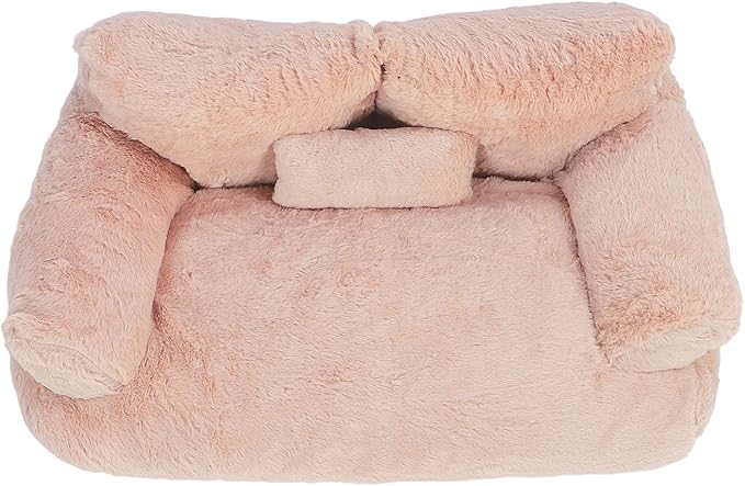 Pet Sofa Bed, Cat and Dog Couch Bed with Removable Washable Cover, Soft Plush Warm Pet Furniture with Anti Skid Bottom for Indoor Cats and Small Dogs (M)
