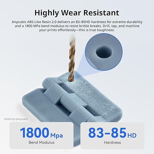 ANYCUBIC 2nd Gen Resin Technology ABS-Like Resin 2.0 Bundle, 3D Printer Resin
