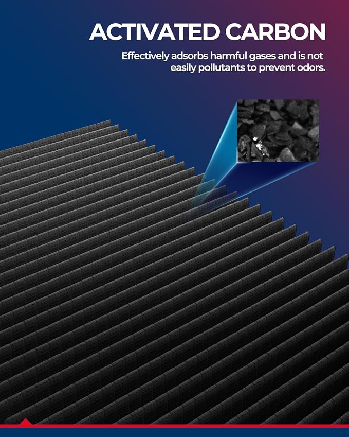 KAX Cabin Air Filter with Activated Carbon, CF10553 Replacement