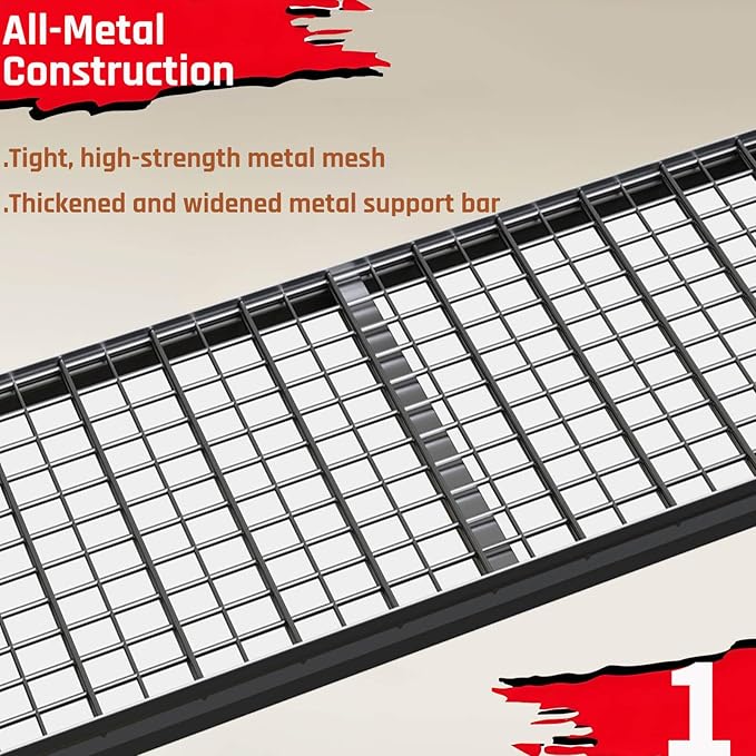 68" Wide Heavy Duty Garage Shelving Units, 5-Tier Deep Storage Shelves,Black Metal Garage Shelves,Steel Shelf,Large Storage Rack,Industrial Shelving for Shop, 68" W x 24" D x 84" H,2 Pack