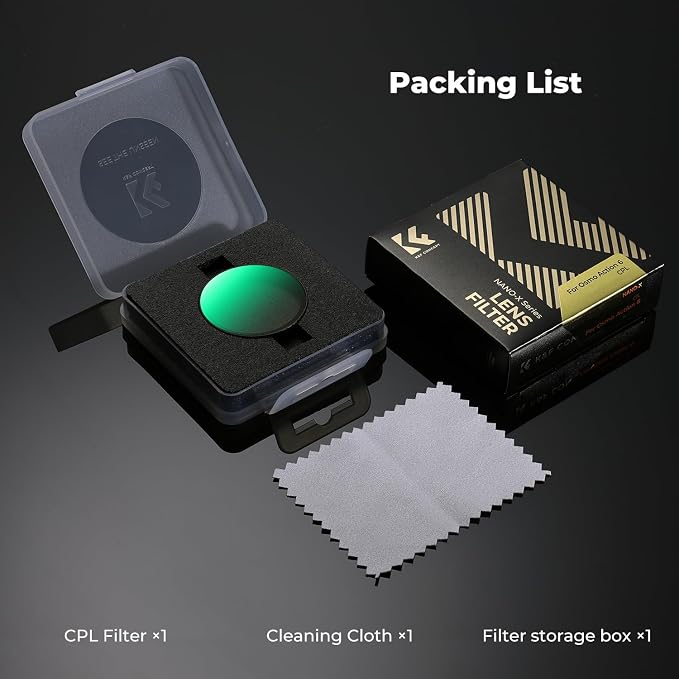 K&F CONCEPT Snap On CPL Filter Compatible