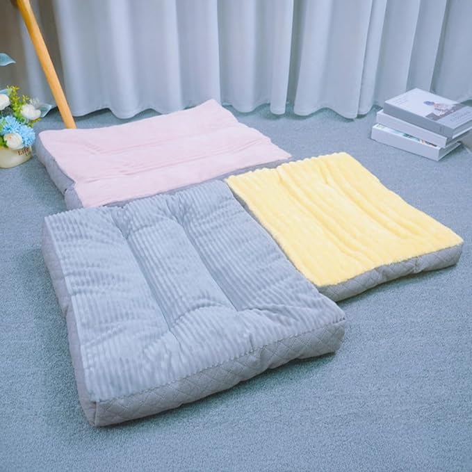 Dog Bed,pet Beds & Furniture,Machine-Washable Cushion for Dogs and Cats,Suitable for Dogs, Floor Furniture Use Yellow S