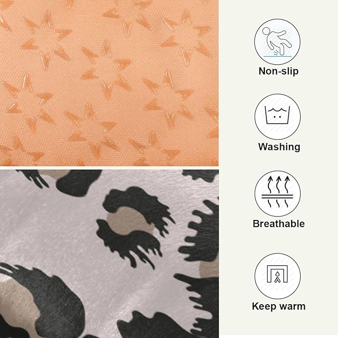 Pet Bed Leopard Print Dog Bed Mat Absorbing Non Slip Pad Pet Sleeping Mat for Small, Medium, and Large Dogs Puppy Cat 36 in x 24 in