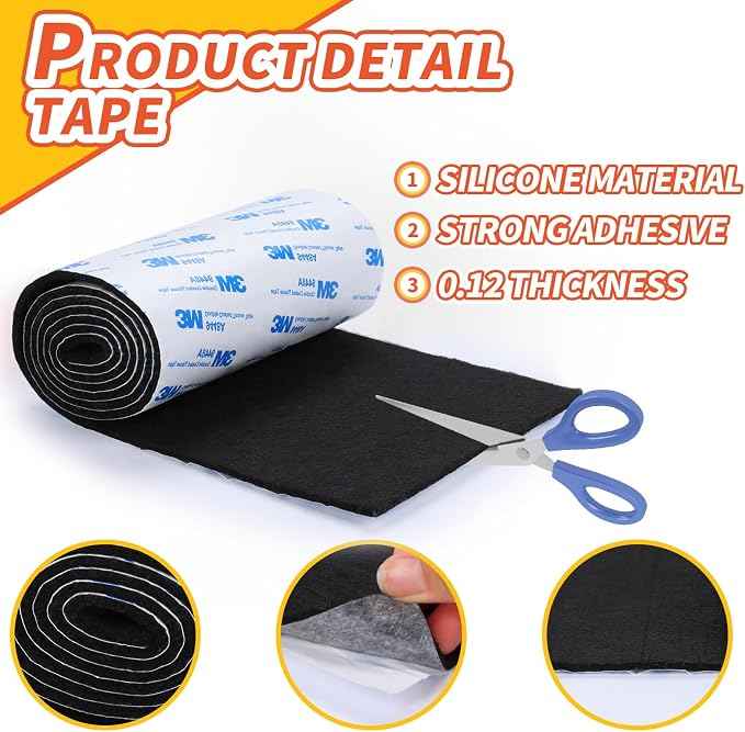 Felt Furniture Pads, Heavy Duty Felts Strip Roll