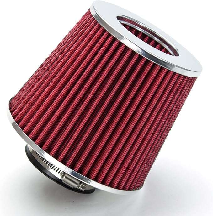 Rtunes Racing Universal Clamp-On Air Filter, Standard Cone, Dry Washable Design