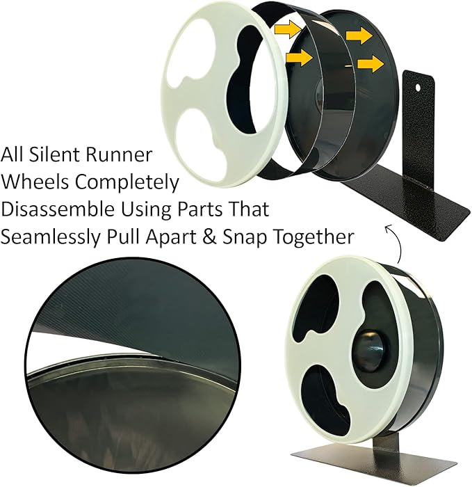 Silent Runner Glow Wheel - 12" Regular - Exercise Wheel (Wheel No Stand)