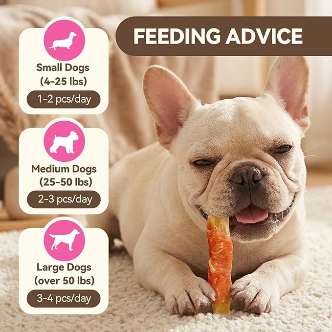 Dog Treats, Chicken Wrapped Sweet Potato, Soft Rawhide-Free Chews for Puppies & Small Dogs, 14 oz