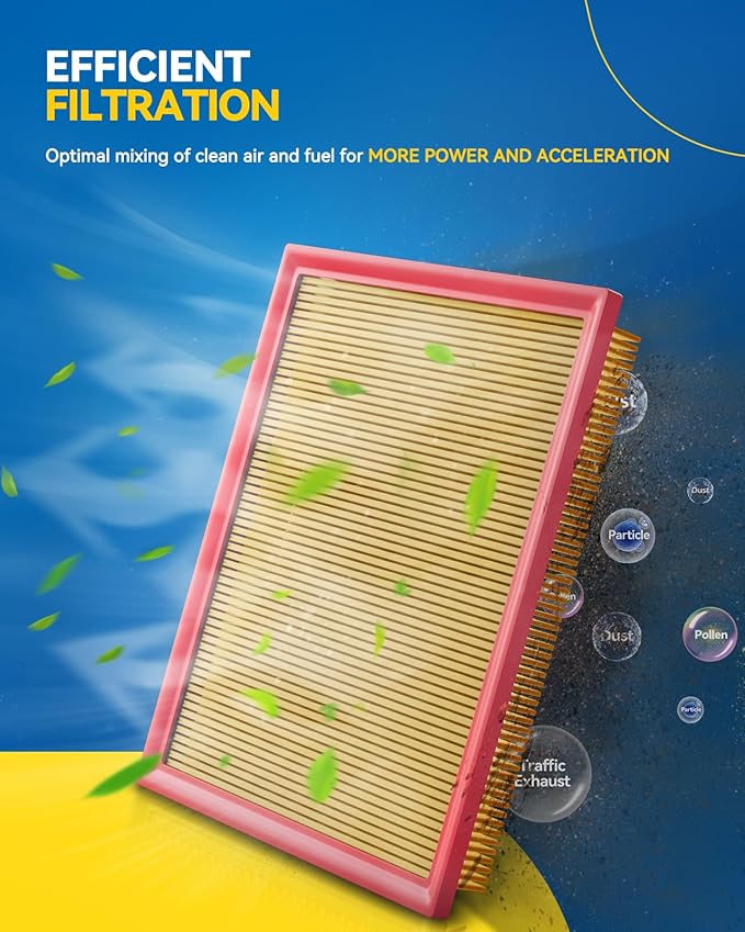 PHILTOP Engine Air Filter, CA11946 2PCS Compatible