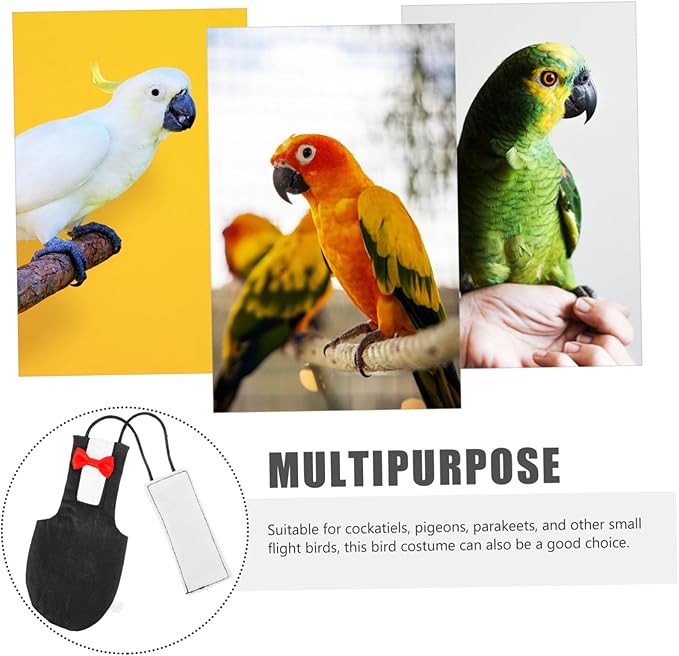 Bird Diaper Flight Suit for Small Birds Soft Reusable Parakeet Cockatiel Protective Nappy for Indoor and Outdoor Use Healthy and Clean