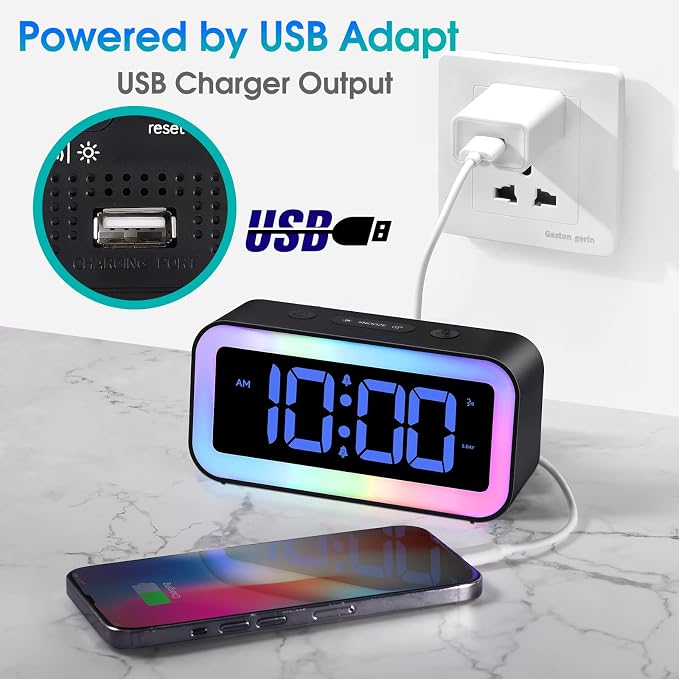 Cadmos Loud Alarm Clock for Bedrooms